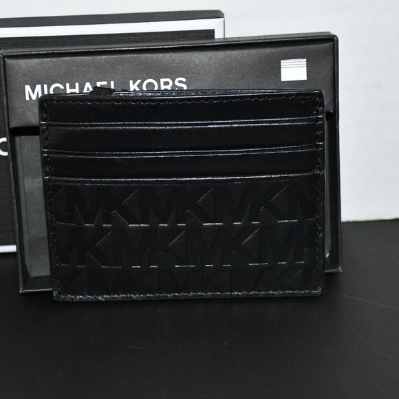 Michael Kors Tall Card Case in Black #39UOLHDD2U NWT - Picture 3 of 4